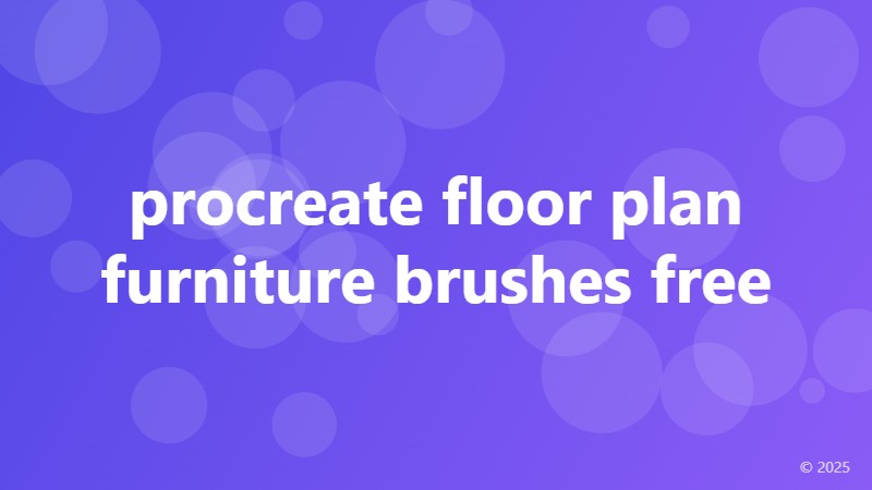 procreate floor plan furniture brushes free