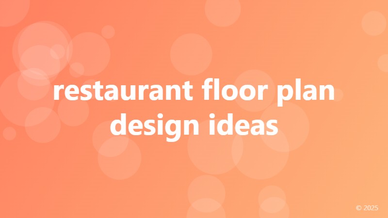 restaurant floor plan design ideas
