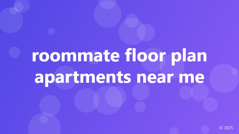 roommate floor plan apartments near me