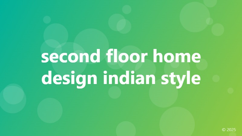 second floor home design indian style