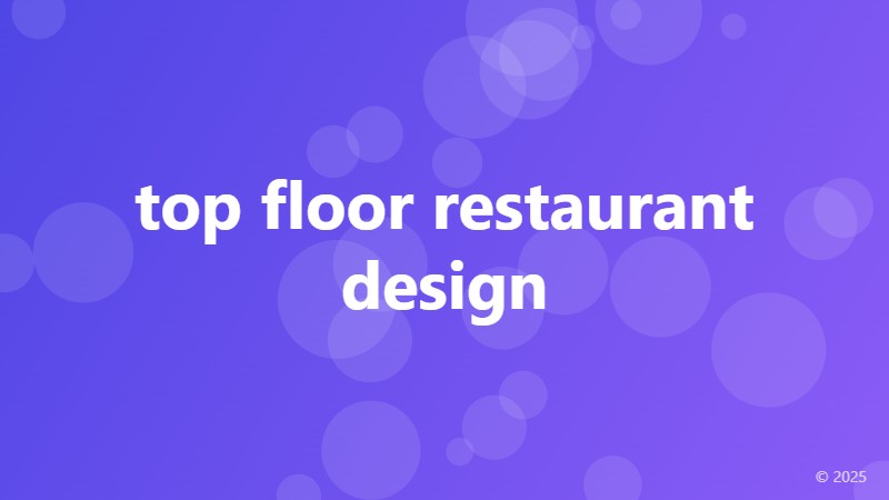 top floor restaurant design